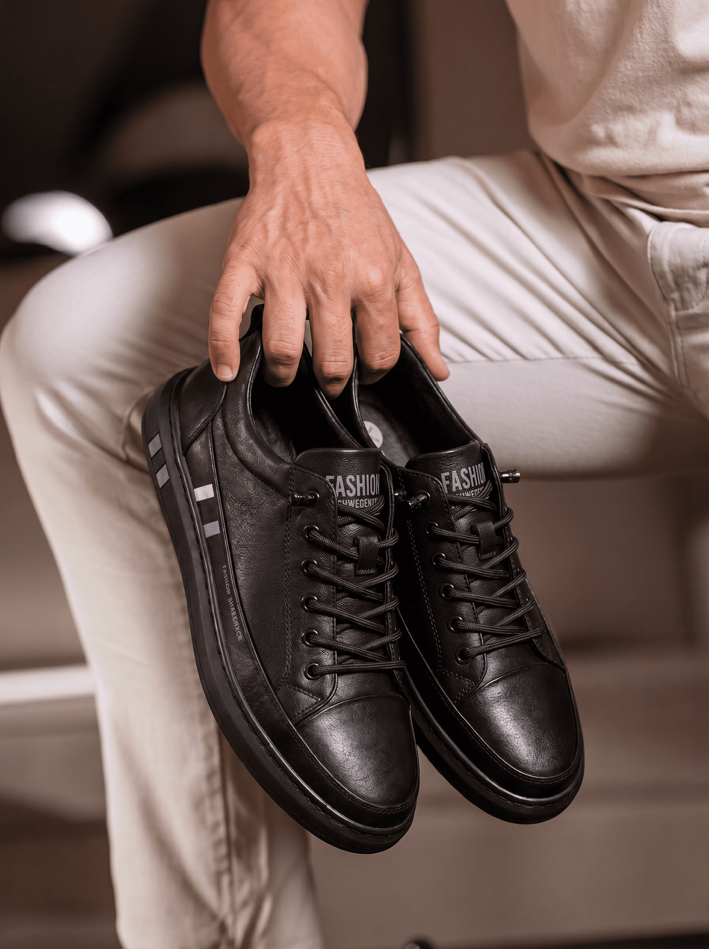 👟Nuevo Tenis Fashion Strung Cuero Importado - Descuento Exclusivo Solo Por Hoy🔥
