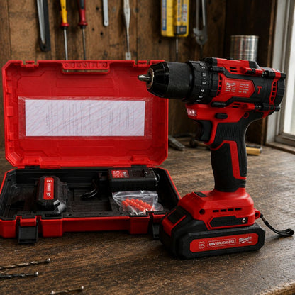 Kit Taladro/Atornillador Profesional Milwauke 68V 🔋 - Batería Extra de Regalo Solamente Hoy ⏰